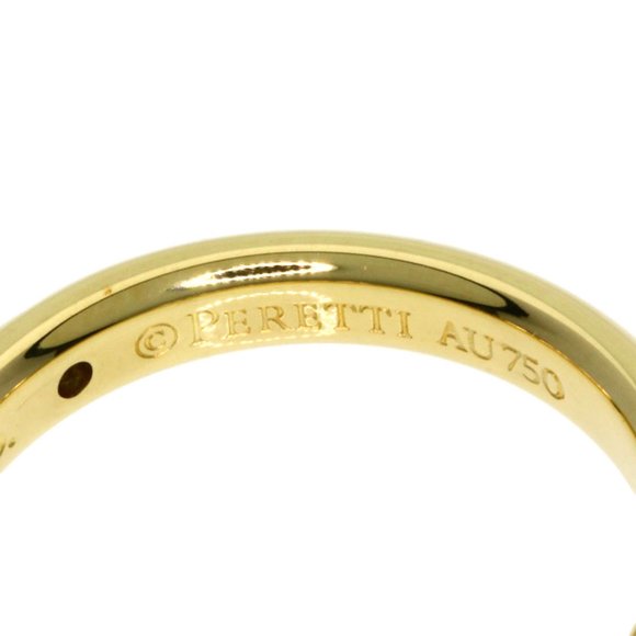 Tiffany & Co. Stacking Band Ring 1P Diamond K18 Yellow Gold Women's TIFFANY - Picture 6 of 8